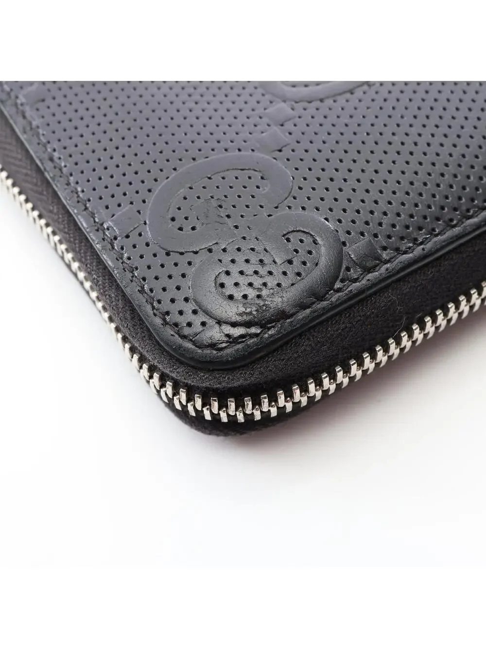 Gucci Gg Emboss Around Long Wallet #279680G39B - Picture 10 of 10